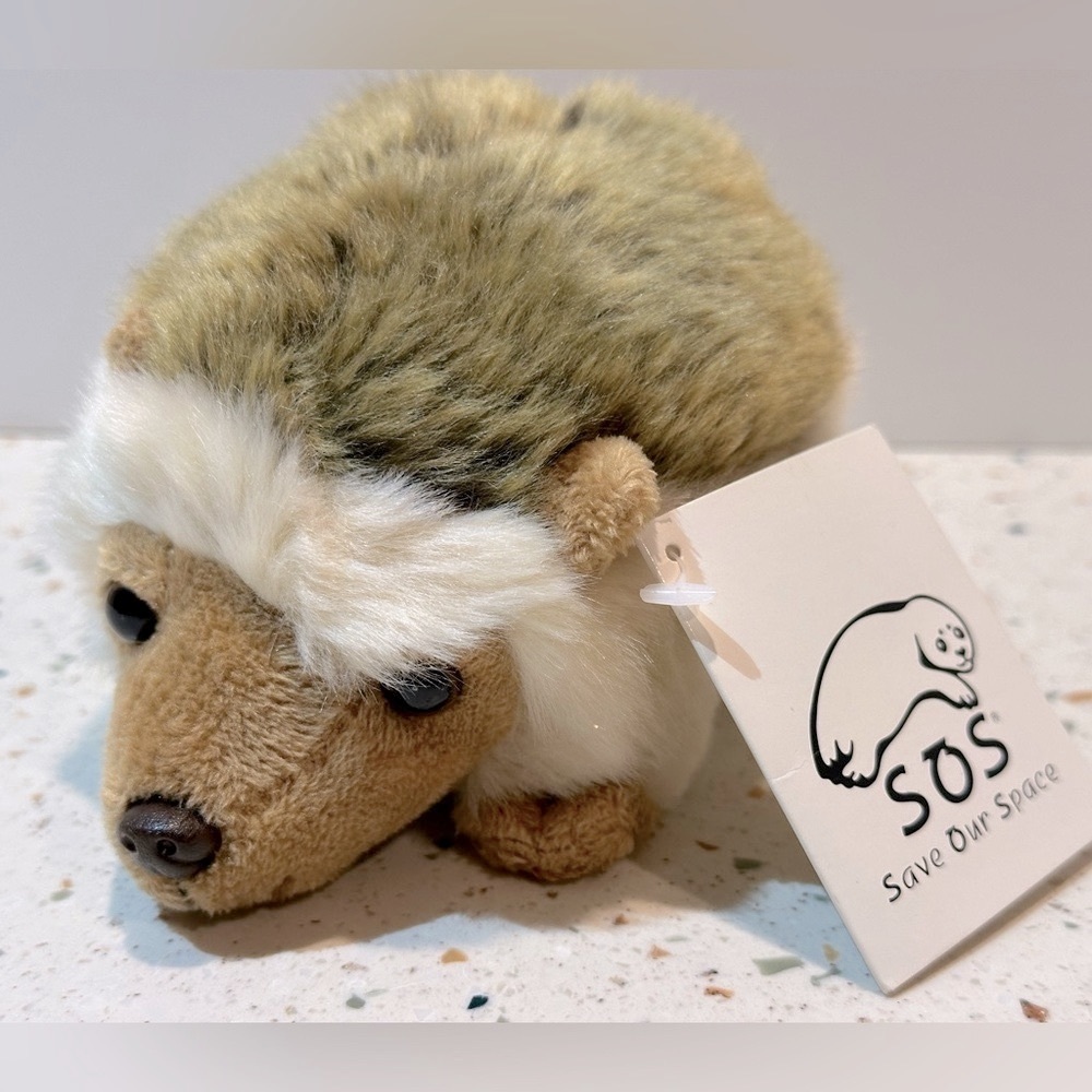 Vintage SOS Hedgehog 2003 Save Our Space Stuffed Animal Plush - Picture 2 of 7